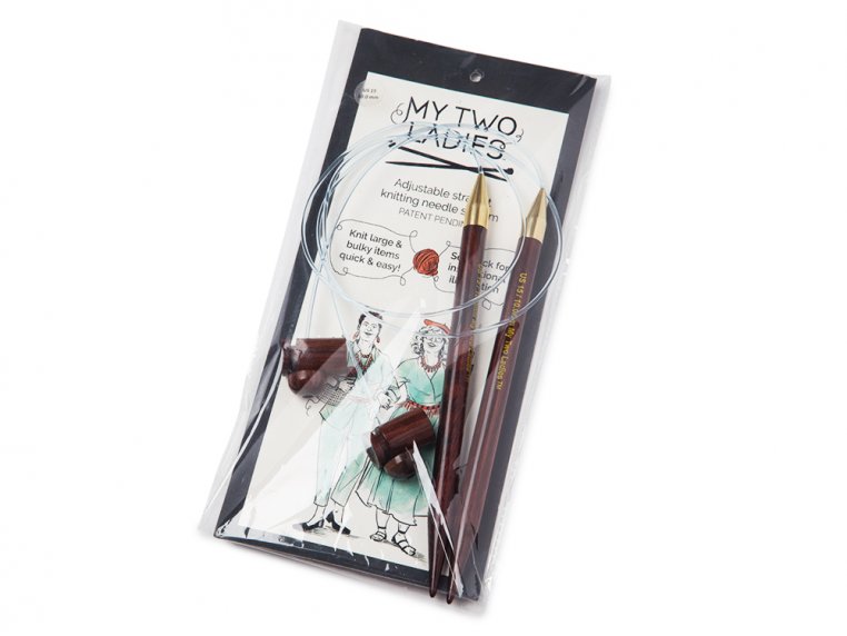 Adjustable Straight Knitting Needle System