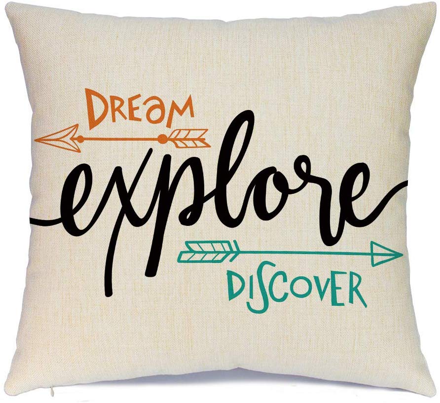  Adventure Awaits Throw Pillow Covers