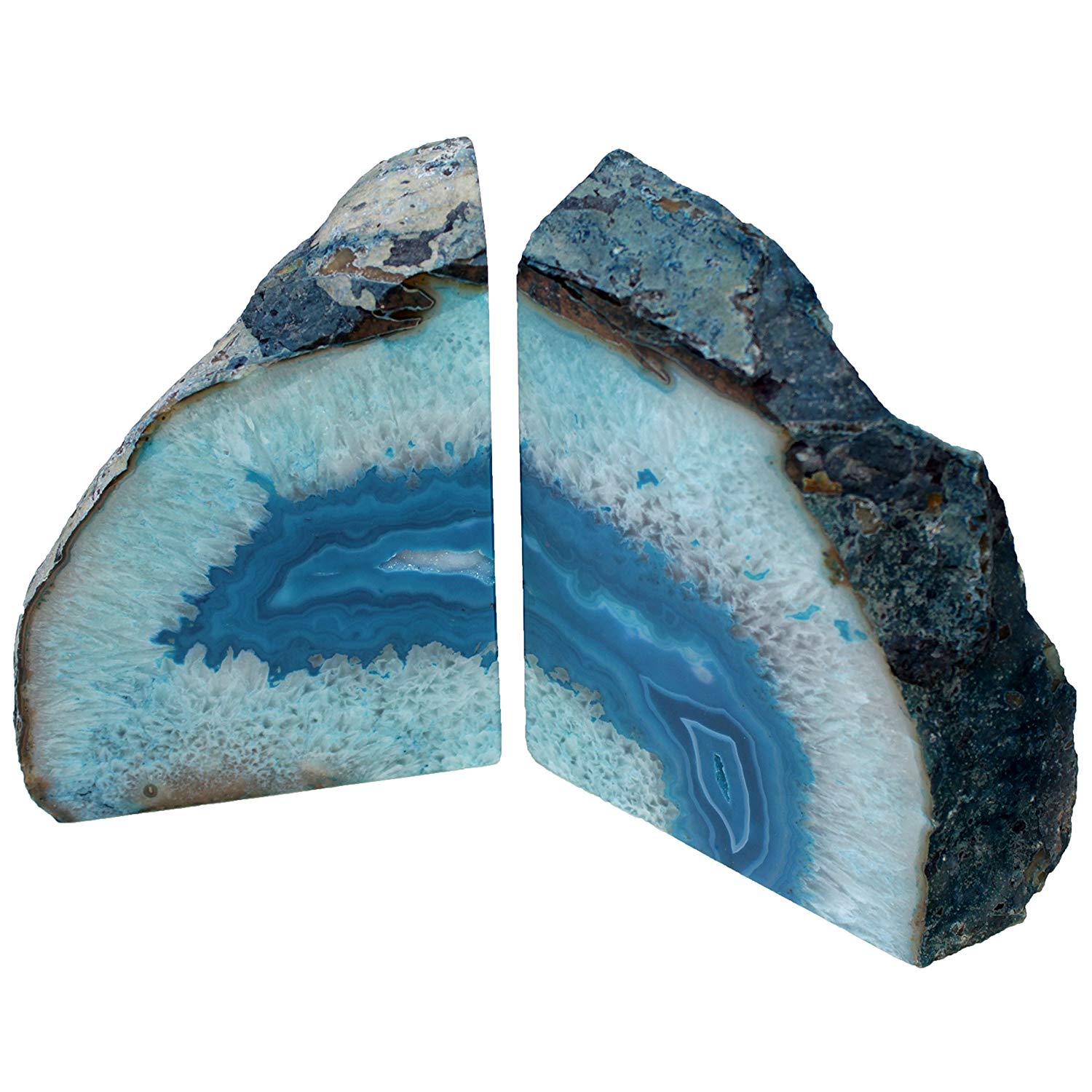 Agate Bookends