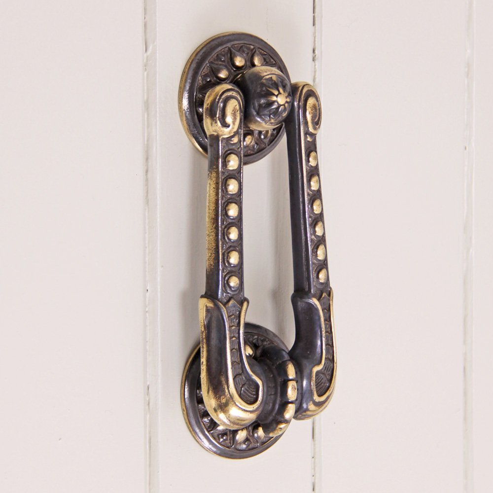 Aged Brass Regency Style Door Knocker from Sherlock