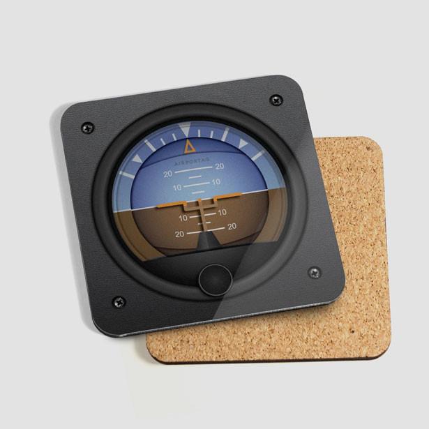Airplane Instrument Coasters Set