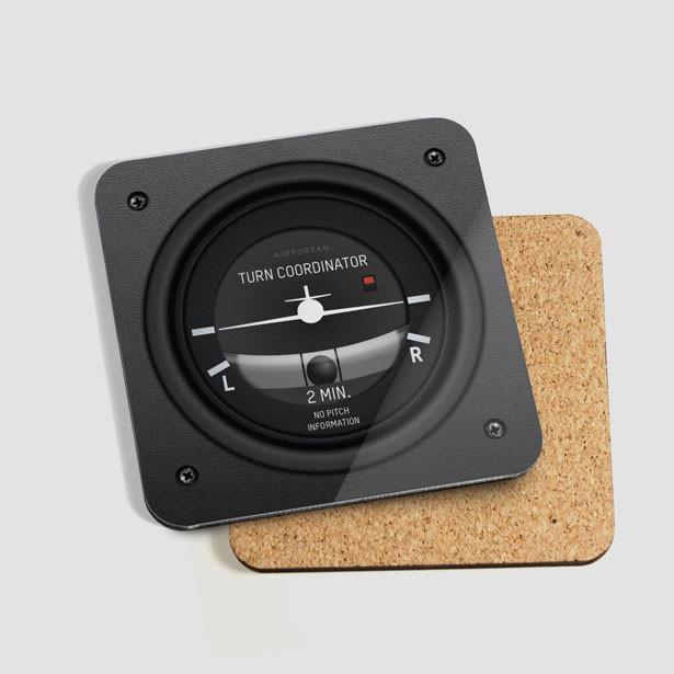 Airplane Instrument Coasters Set