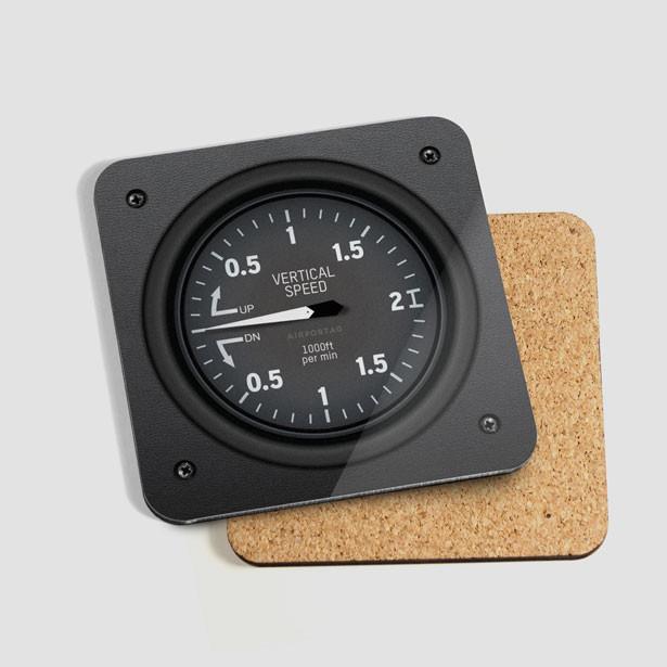 Airplane Instrument Coasters Set