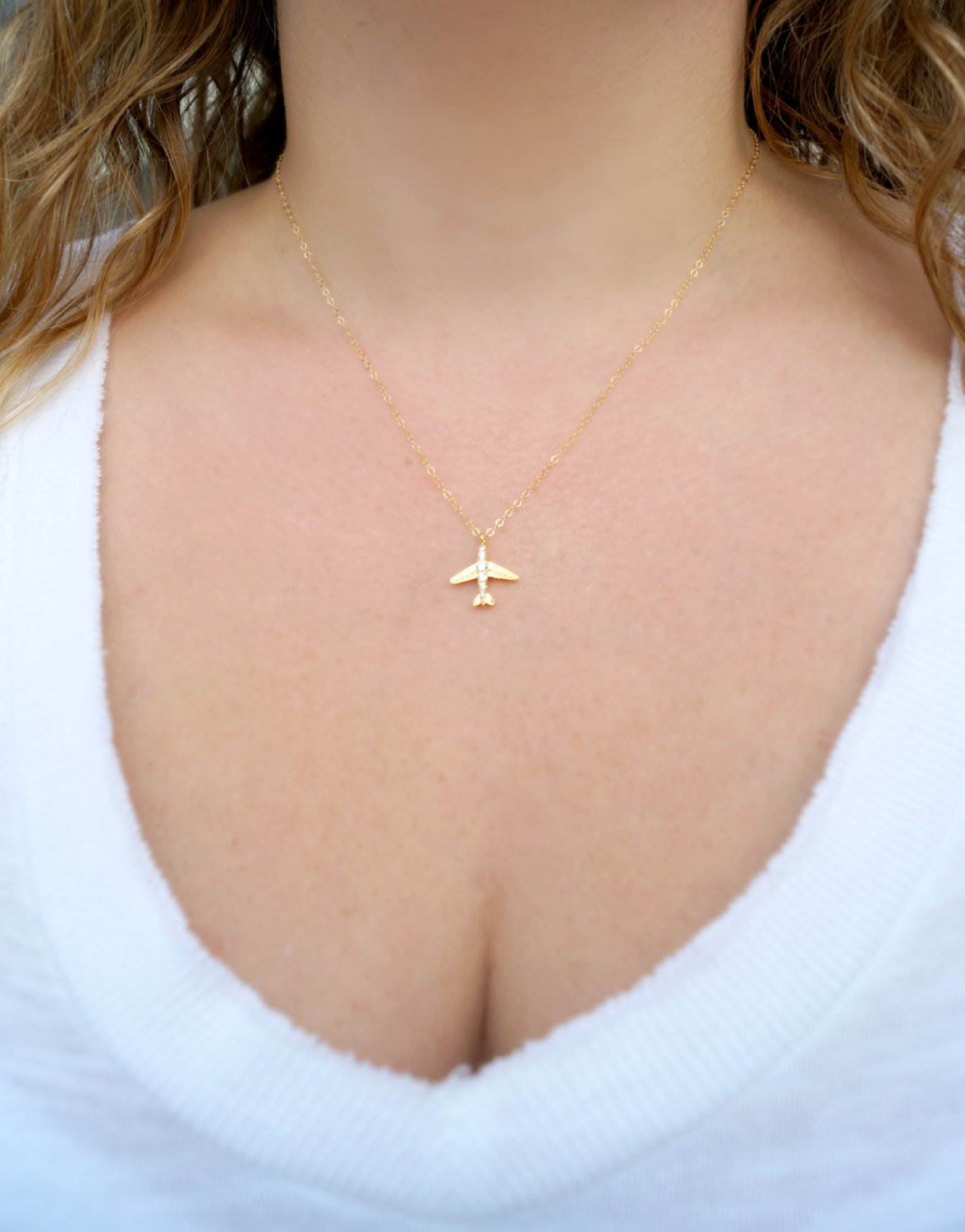 Airplane Necklace