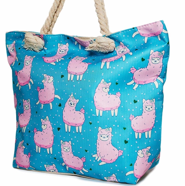 Alpaca Beach Tote Bag