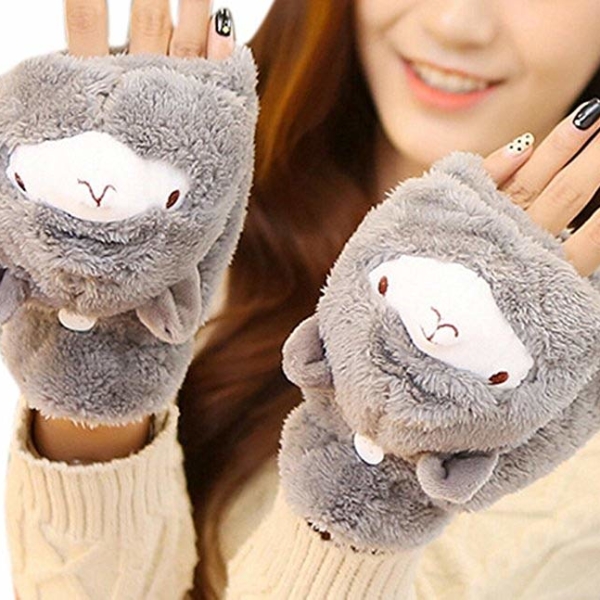 Alpaca Plush Warm Mittens