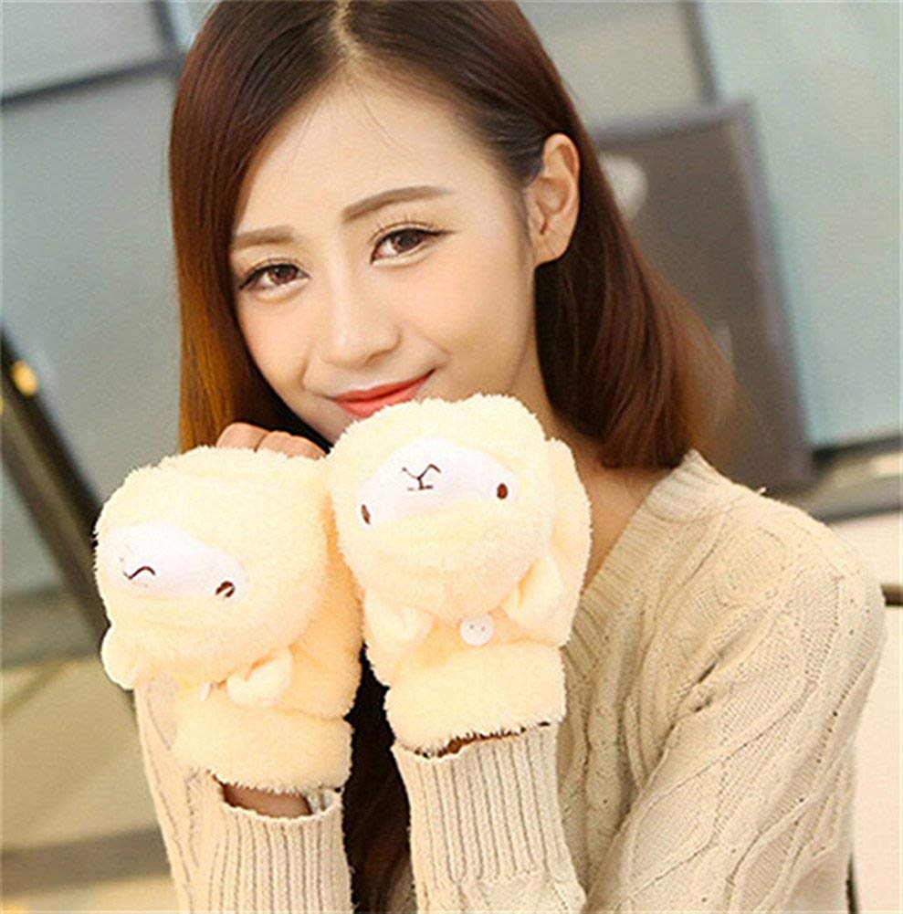 Alpaca Plush Warm Mittens