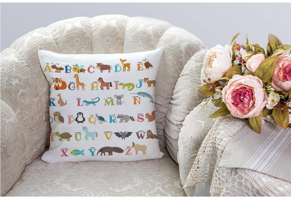 Alphabet Pillow Cover