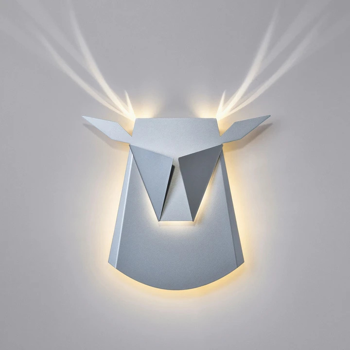 Aluminum Deer Head LED Light Fixture