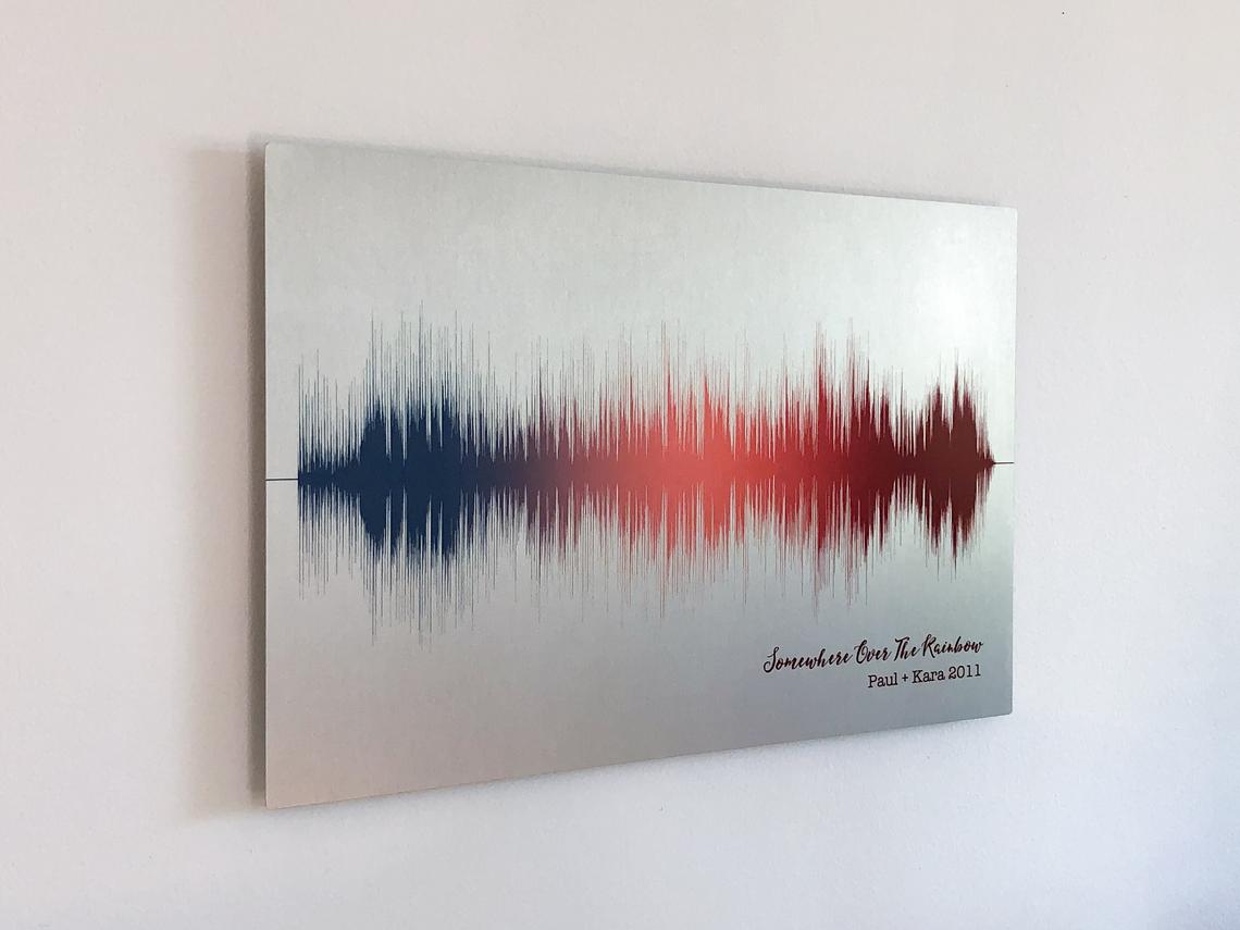 Aluminum Song Soundwave Art 