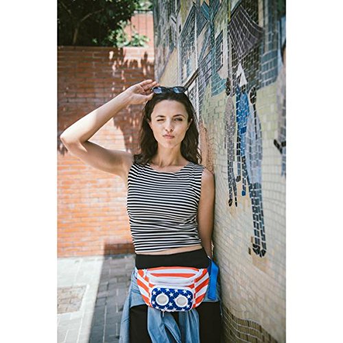 American Flag Fannypack with Speakers