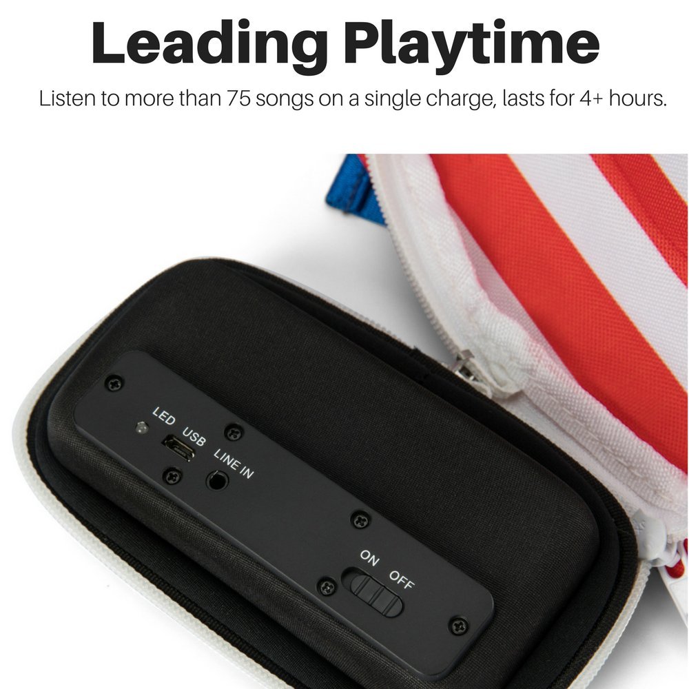 American Flag Fannypack with Speakers