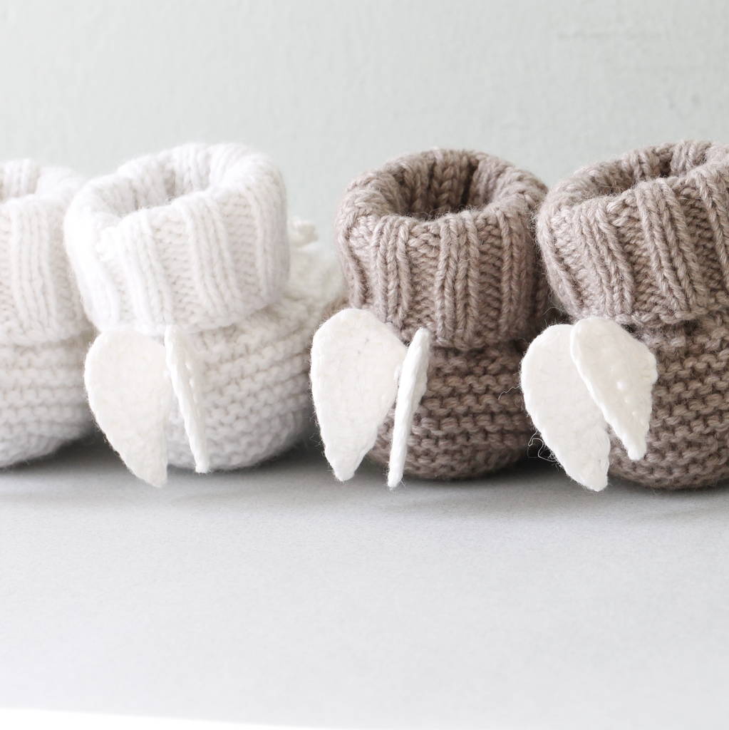 Angel Wings Cashmere Booties