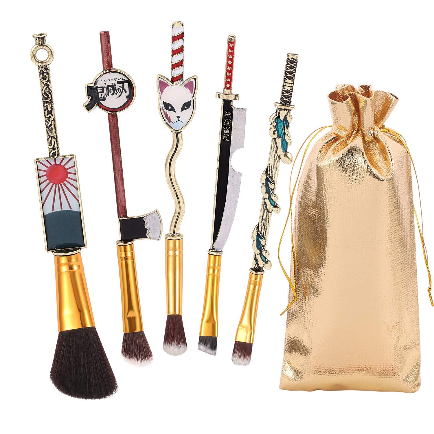 Anime Demon Slayer Makeup Brush Set