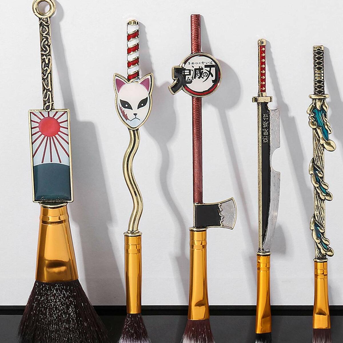 Anime Demon Slayer Makeup Brush Set