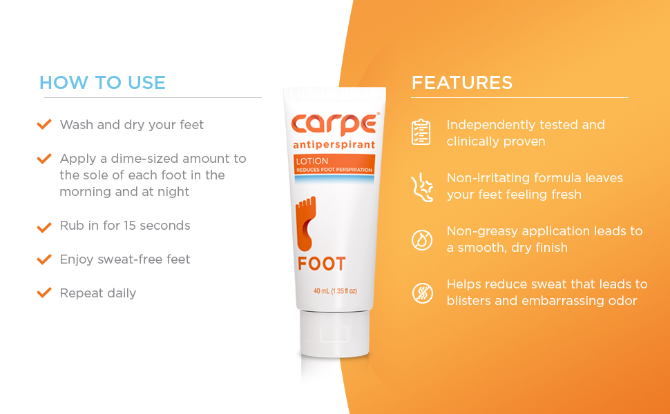  Antiperspirant Foot Lotion