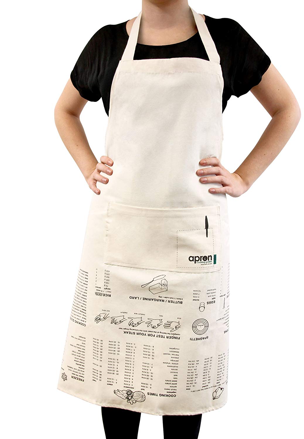 Apron with Cooking Guide