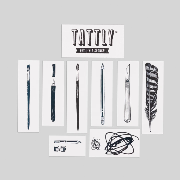 Art Supplies Tattoos Set | Giftopix