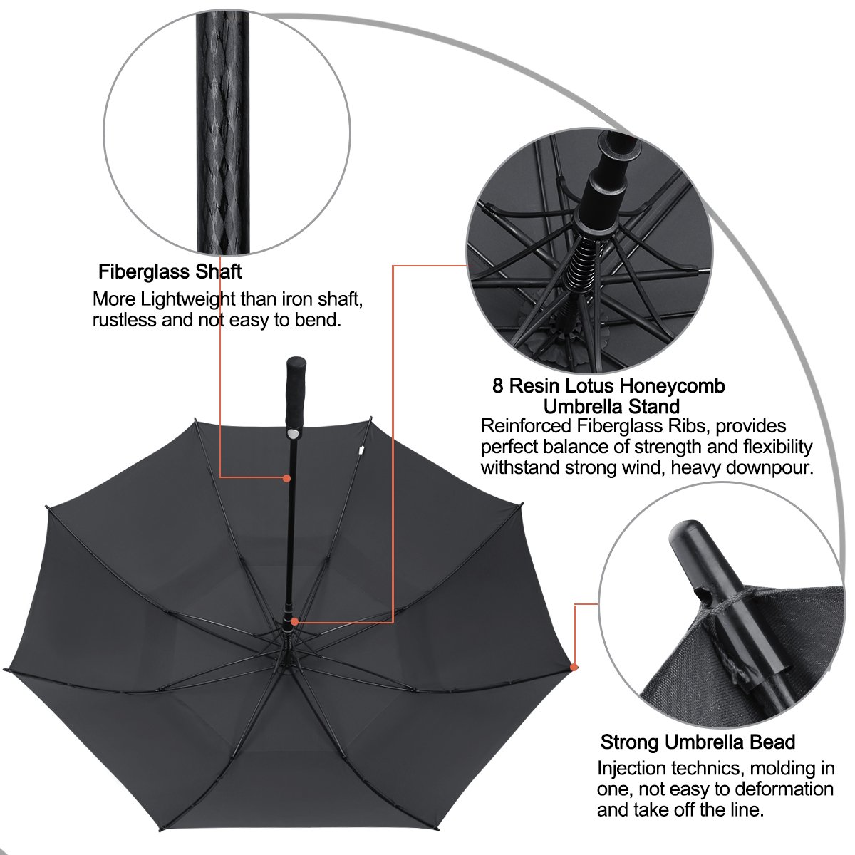 Automatic Open Golf Umbrella