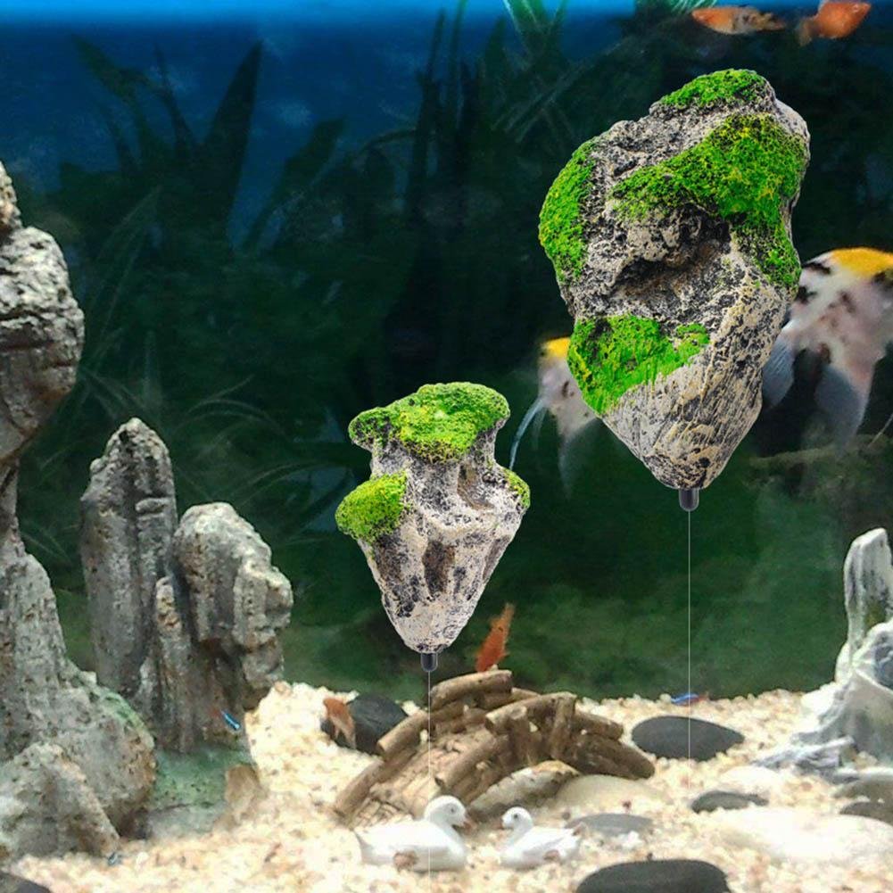 Avatar Floating Moss Rocks Fish Tank Decoration