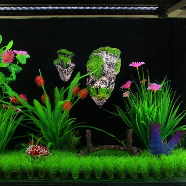 Avatar Floating Moss Rocks Fish Tank Decoration