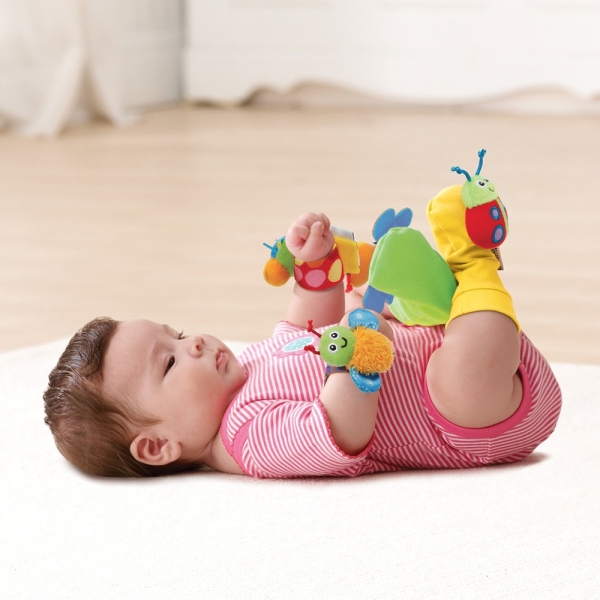 Baby Soft  Wrist Rattles and Foot Finders