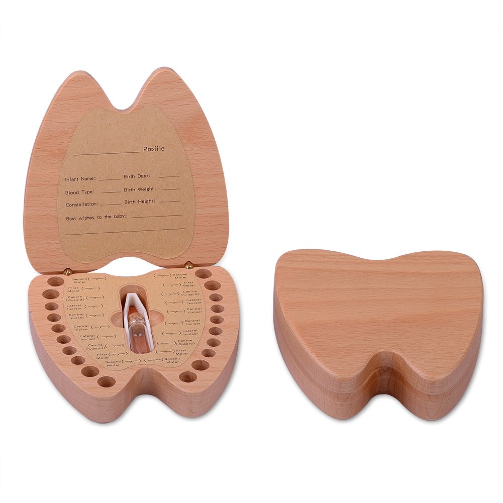Baby Teeth Keepsake Wooden Box