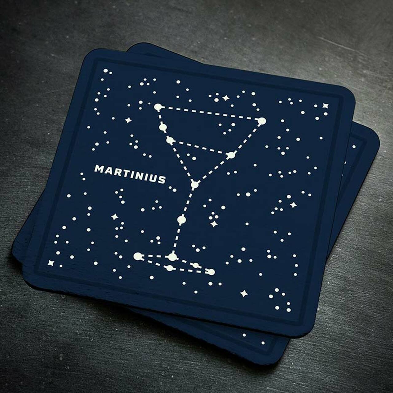 Bar Stars Glow-In-Dark Coasters