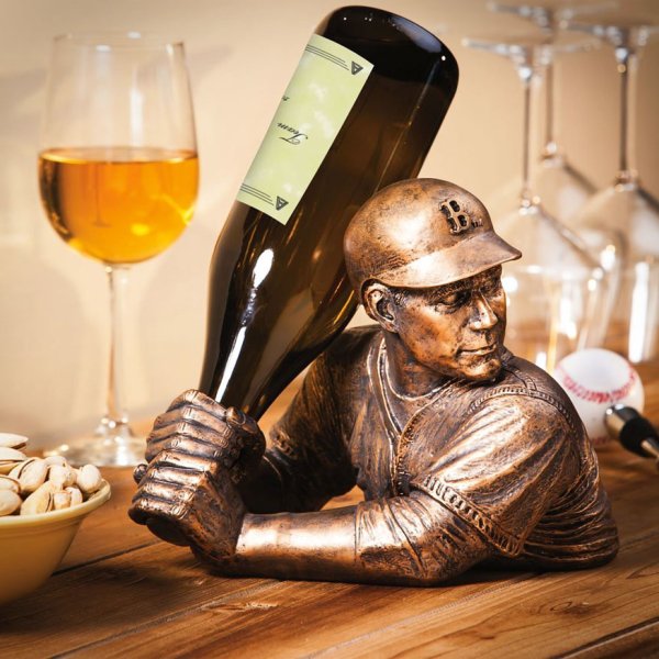 Baseball Player Wine Holder