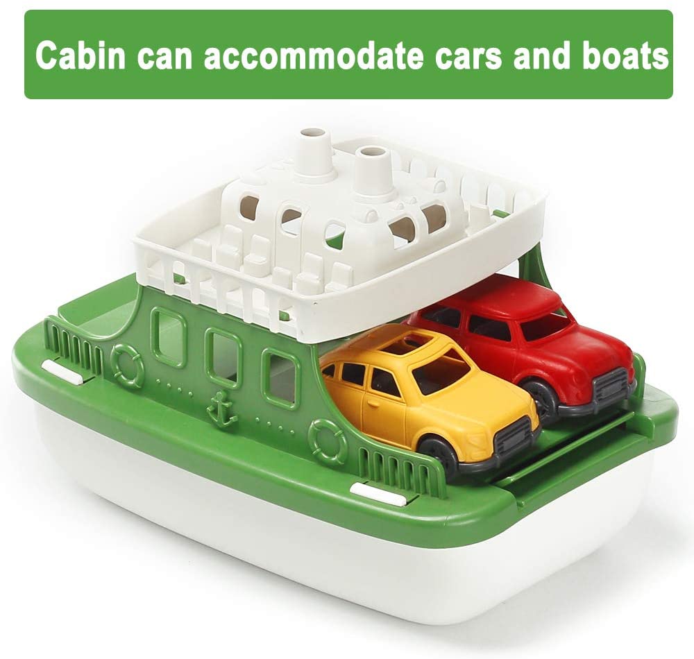 Bath Boat Toy with 4 Mini Cars