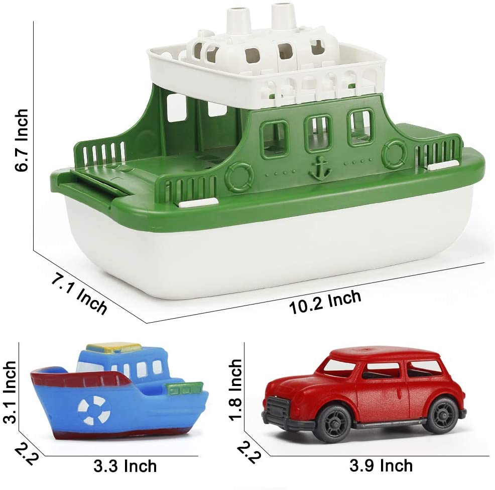 Bath Boat Toy with 4 Mini Cars
