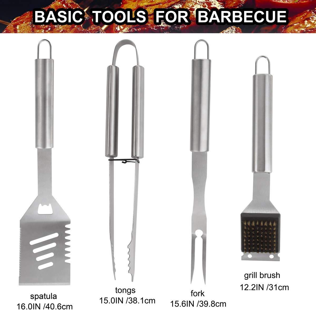 BBQ Grill Tool Set in Aluminum Storage Case
