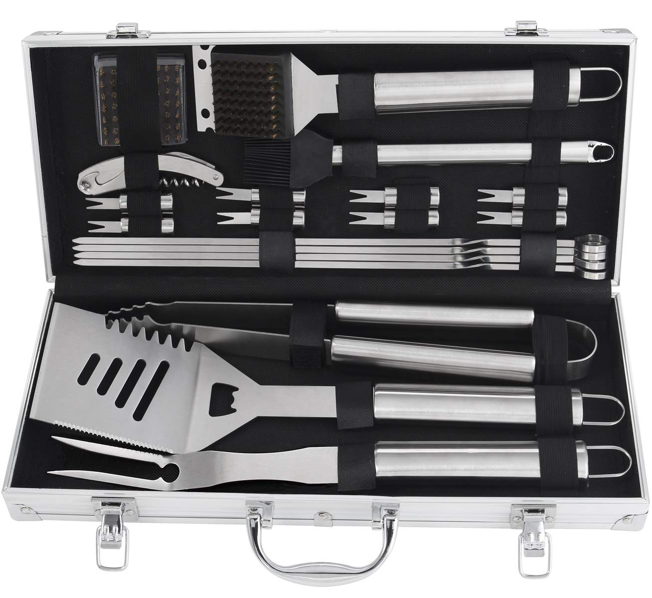 BBQ Grill Tool Set in Aluminum Storage Case