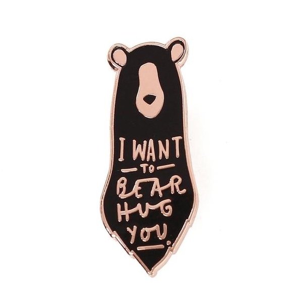 Bear Hug Enamel Pin