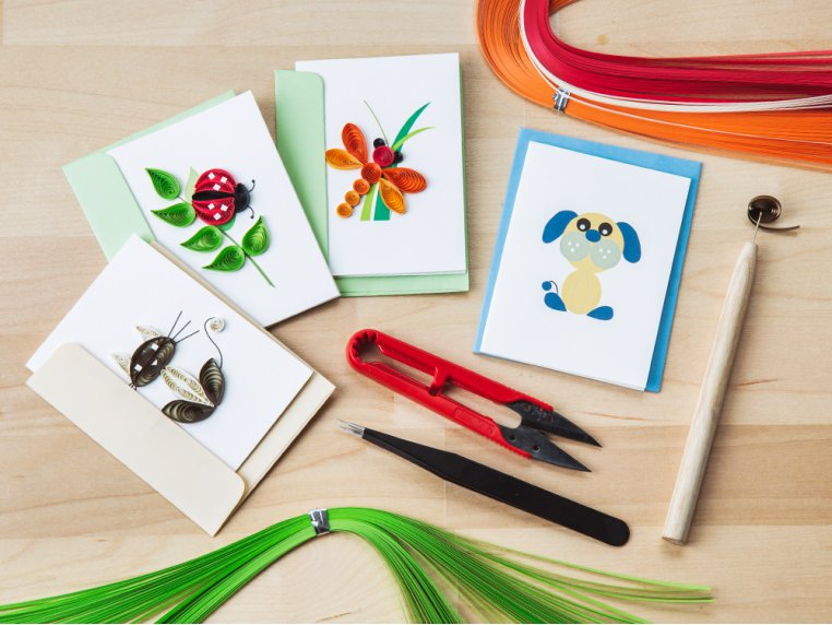 Beginner Paper Quilling Card Kit