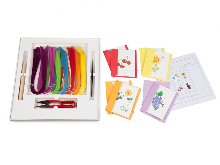 Beginner Paper Quilling Card Kit