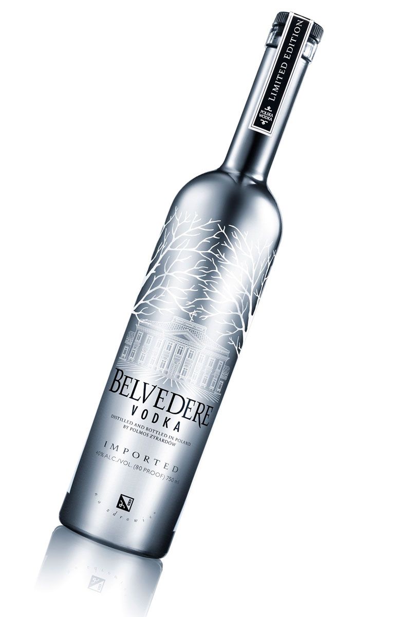 Belvedere Silver Saber Vodka with LED Light in Base