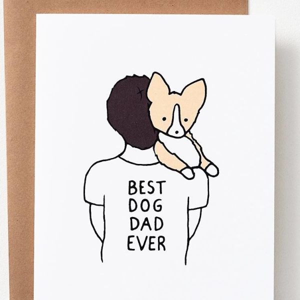 Best Dog Dad Greeting Card