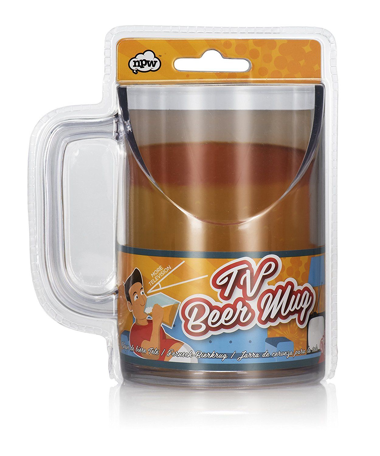 Better TV Viewing Slanted Beer Mug