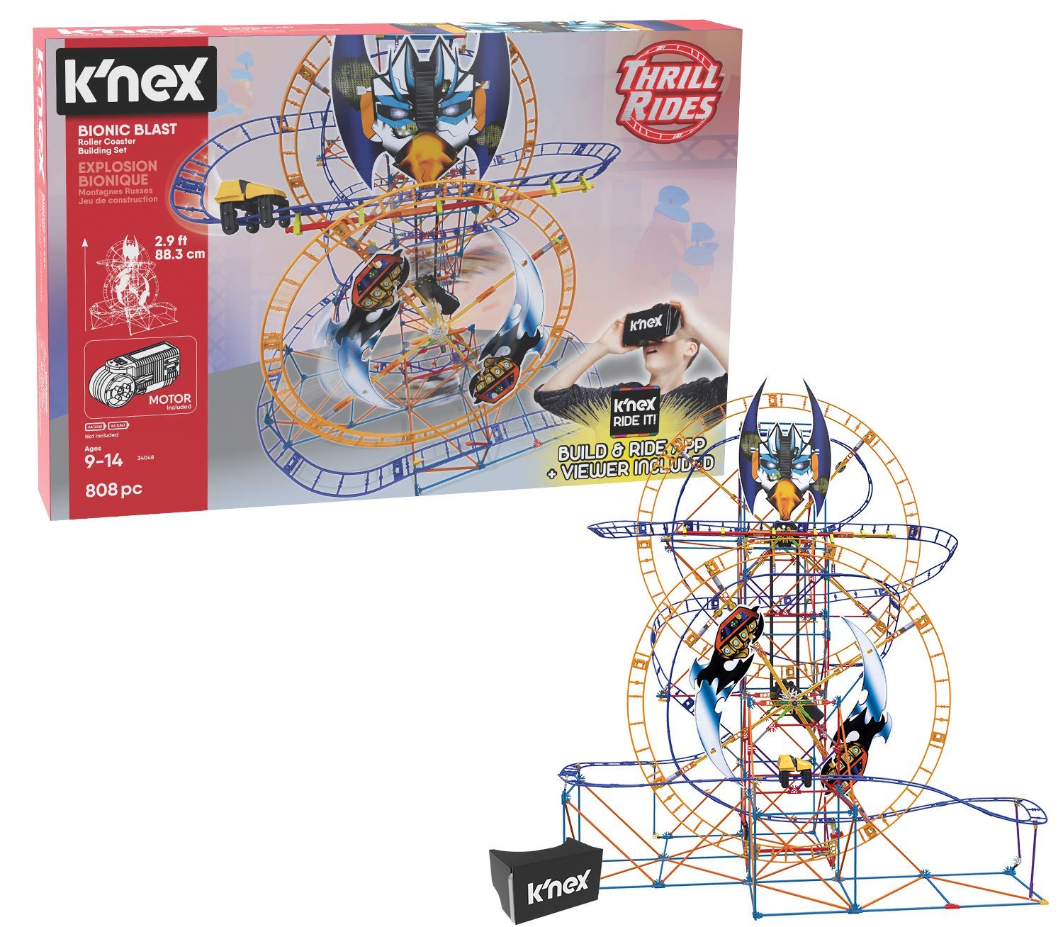 Bionic Blast Roller Coaster Building Set