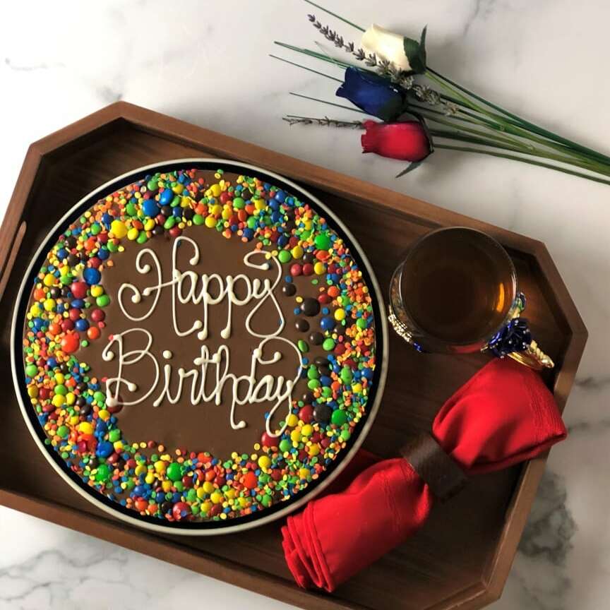 Birthday Chocolate Pizza