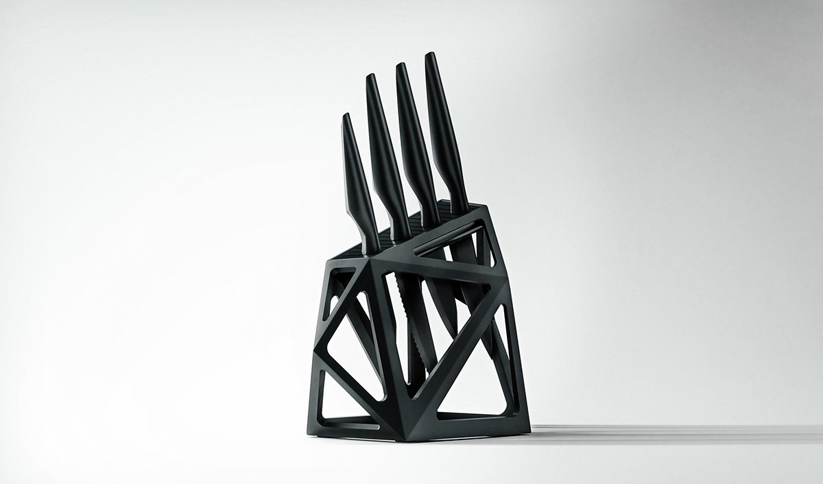 Black Diamond Knife Set