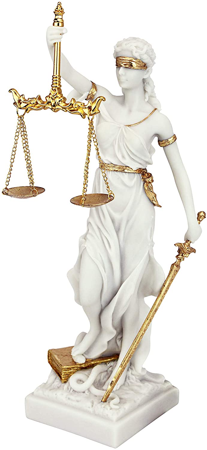 Blind Lady of Justice Statue