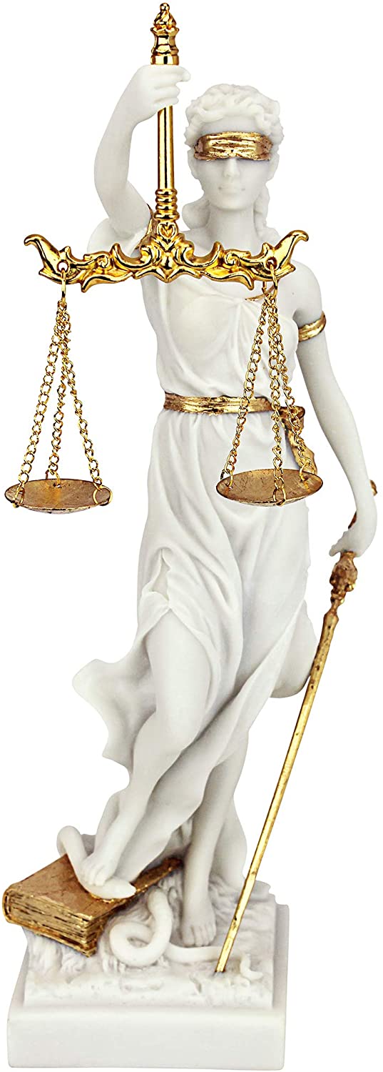 Blind Lady of Justice Statue