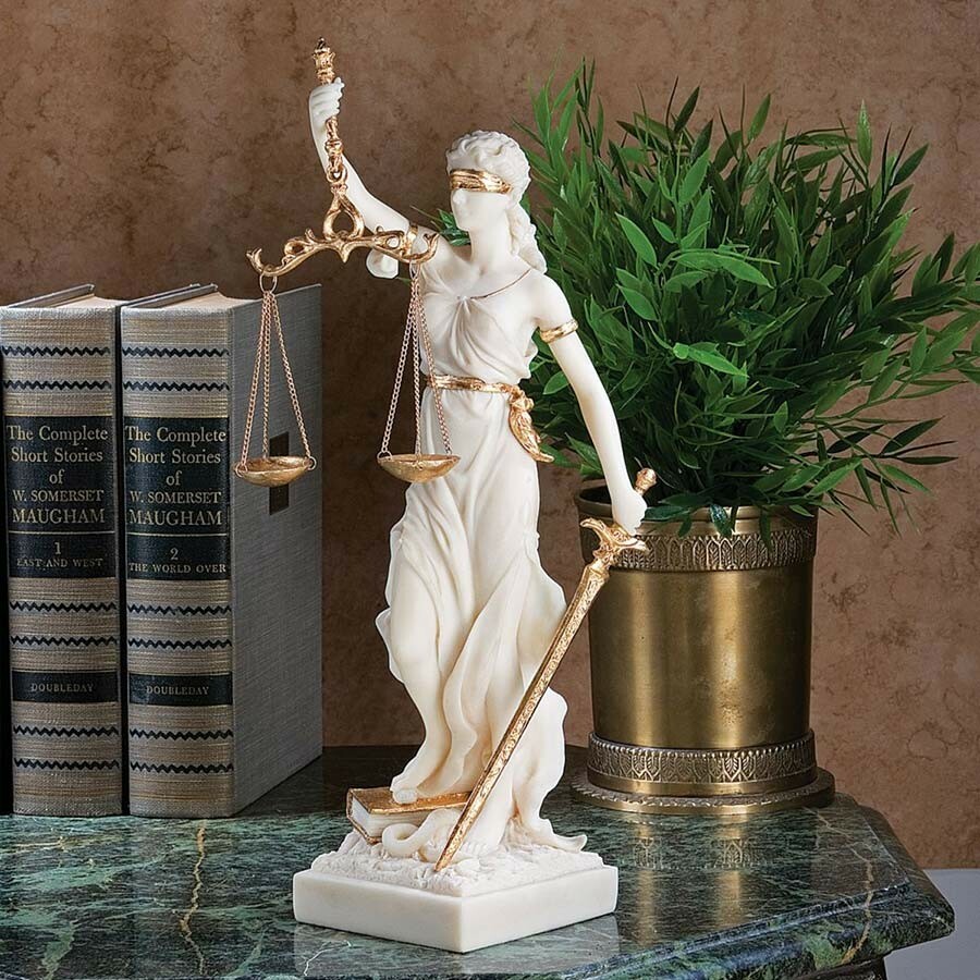 Blind Lady of Justice Statue