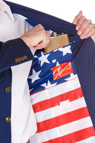 Blue American Flag Suit Jacket