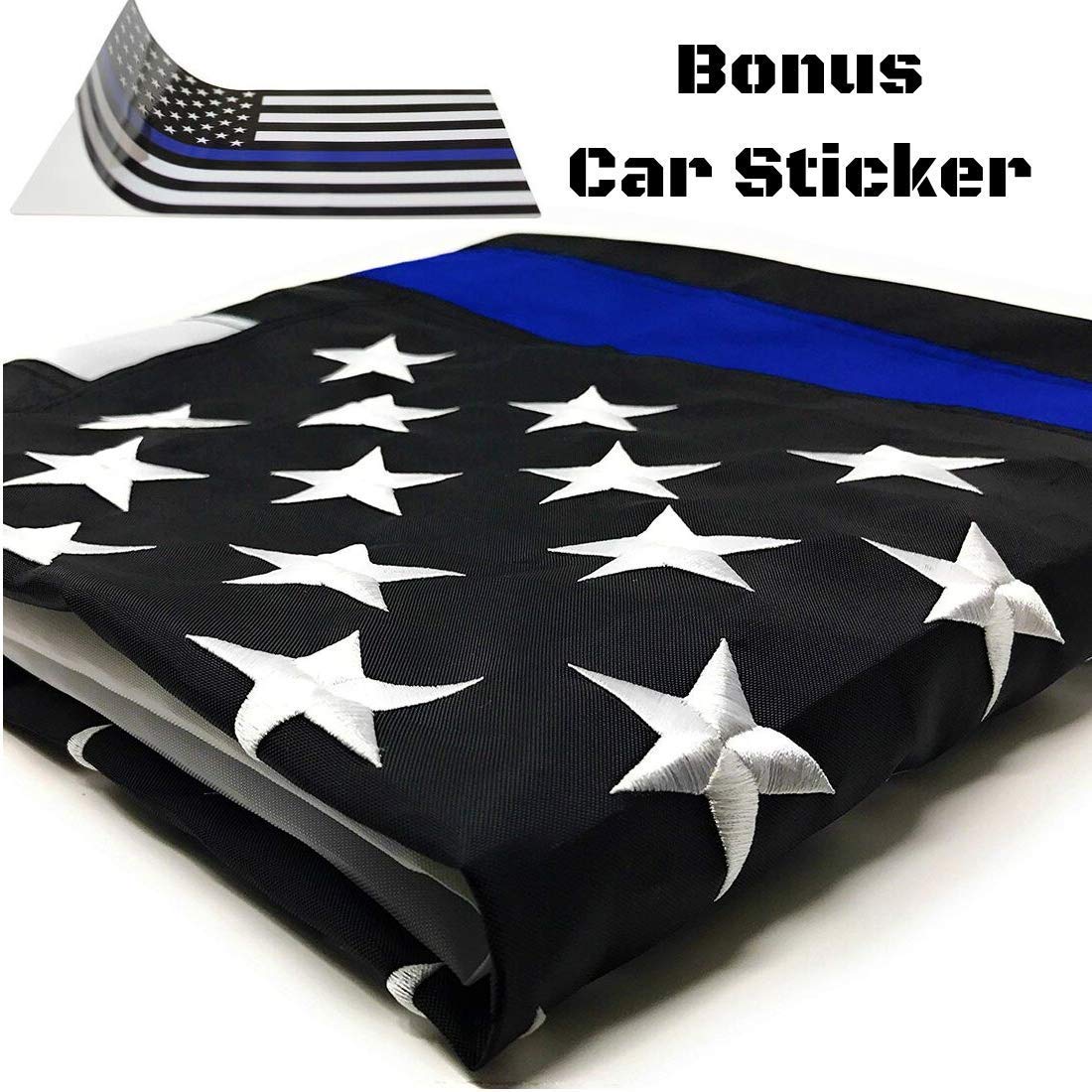 Blue American Police Flag