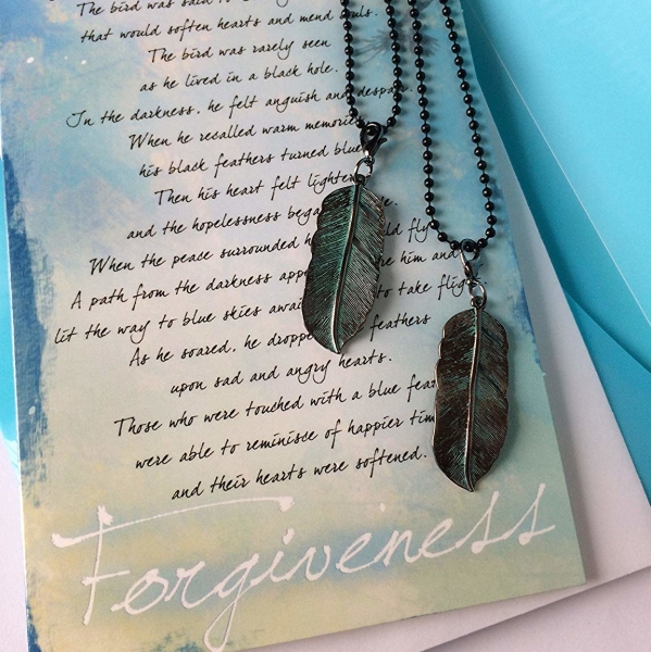 Blue Feather Apology and Forgiveness Story Gift Set