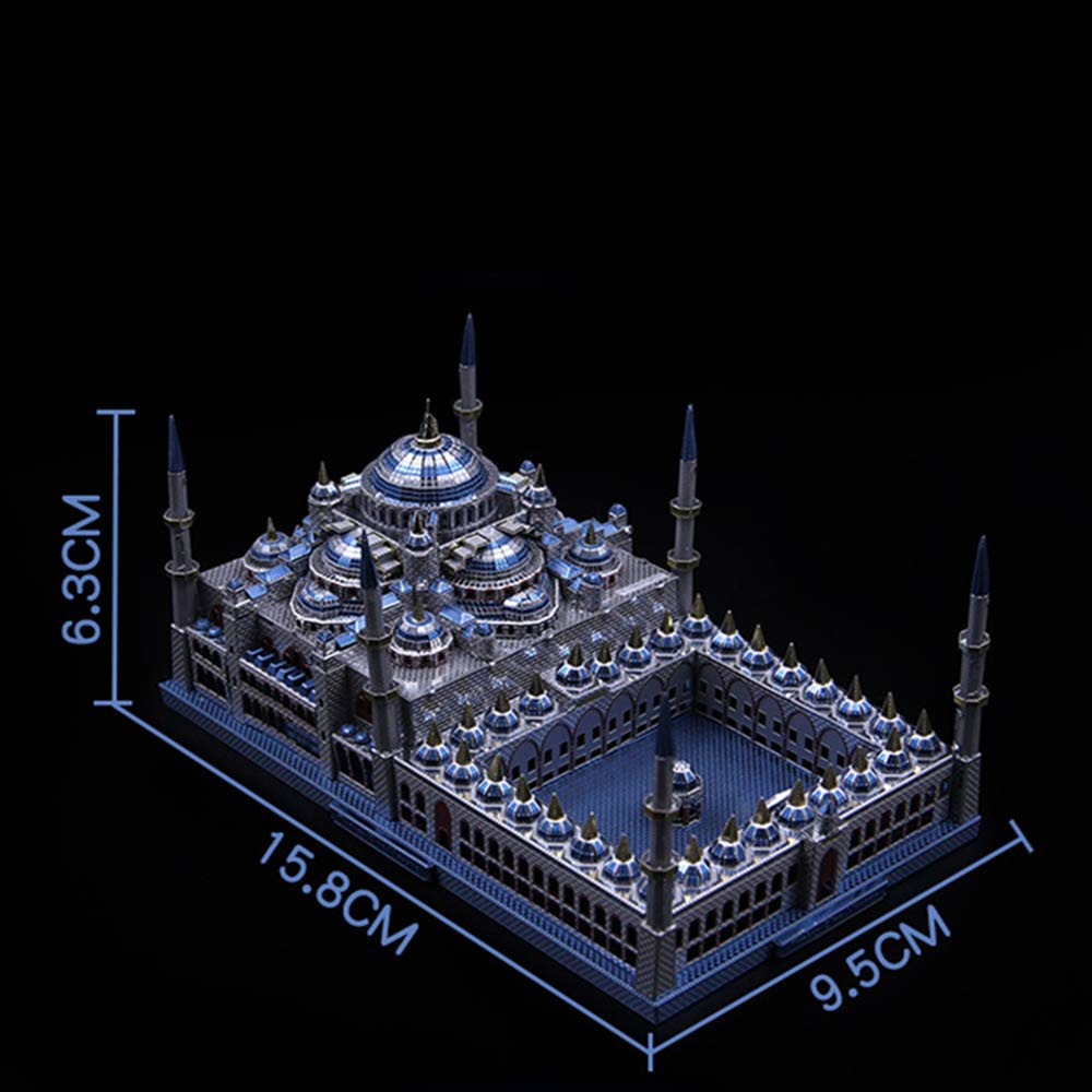 Blue Mosque 3D Metal Puzzle Assembly