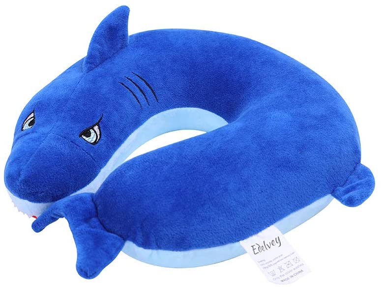 Blue Shark Travel Pillow